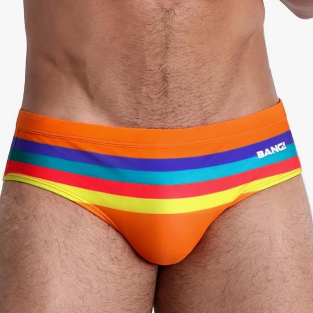 Bang! Miami Print Swim Briefs L - NWT